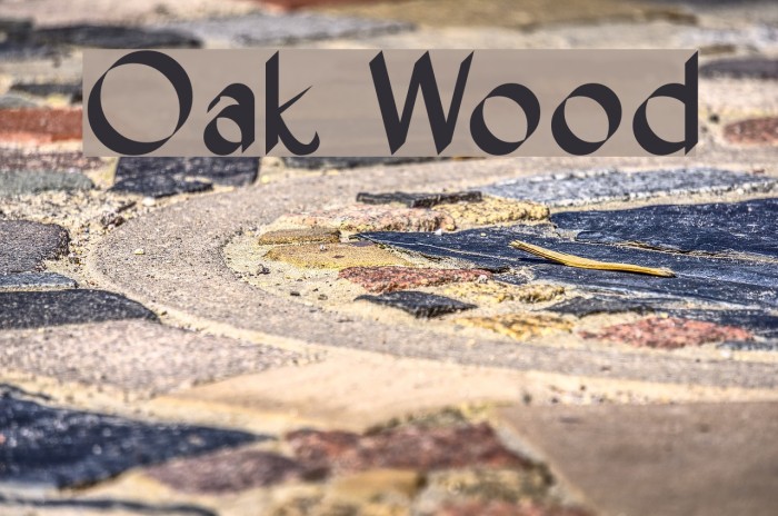 Oak Wood Font examples