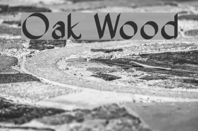 Oak Wood Fonte examples