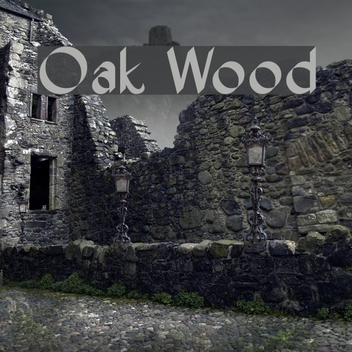 Oak Wood Font examples