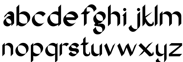Oak Wood Font LOWERCASE