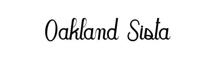Oakland Sista  フリーフォントのダウンロード