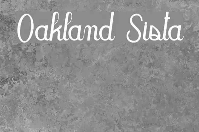 Oakland Sista Font examples