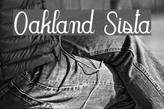 Oakland Sista Font examples