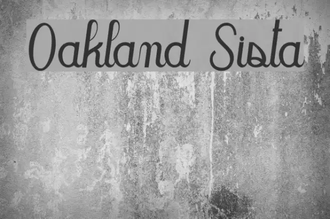 Oakland Sista Fonte examples