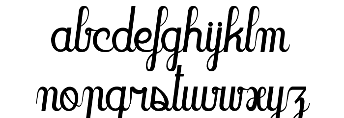 Oakland Sista Font LOWERCASE