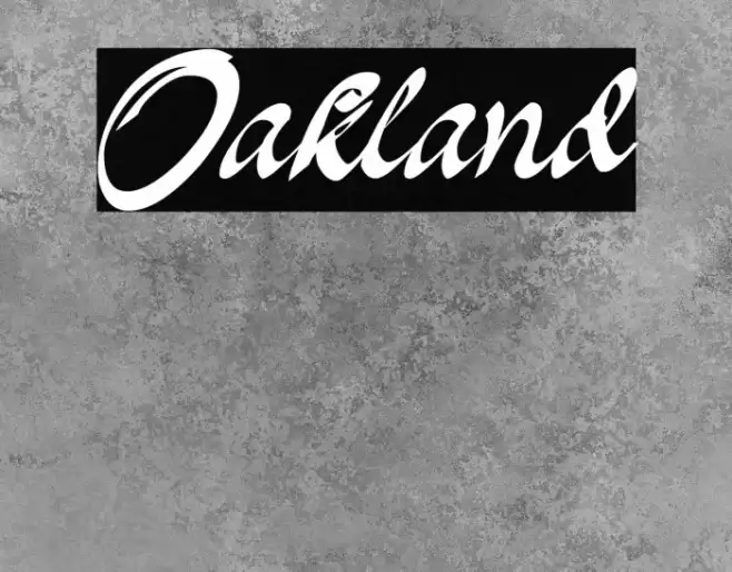 Oakland Font examples
