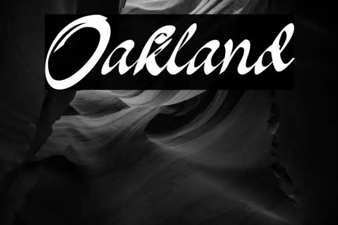 Oakland Font examples