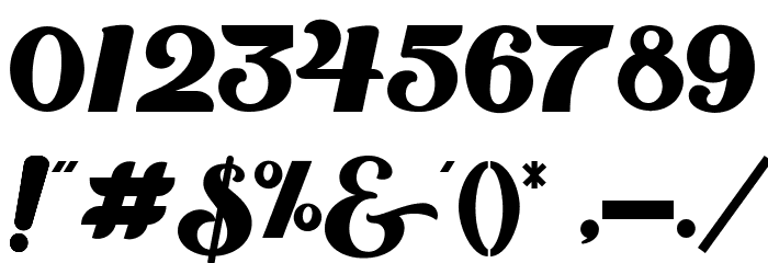 Oaklash Font OTHER CHARS