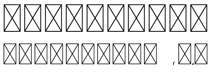 OaklineRegular Font OTHER CHARS