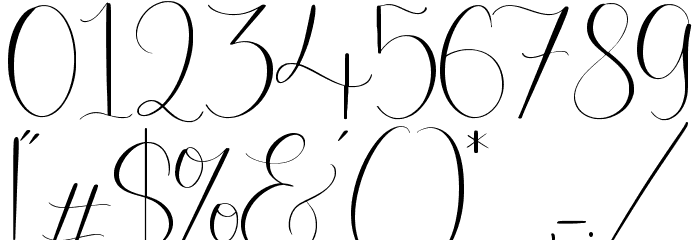 Oakmint Font OTHER CHARS