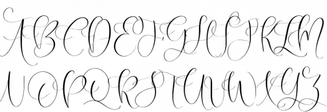 Oakmint Font UPPERCASE