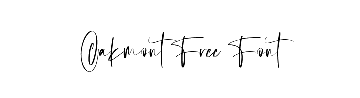 Oakmont Free Font Fonte