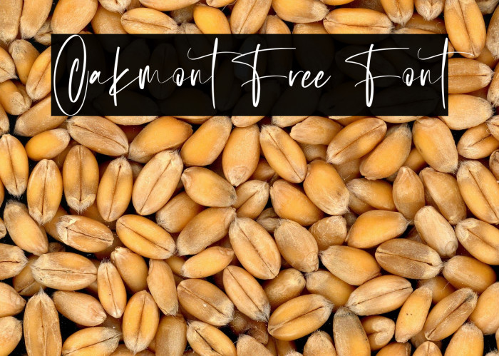 Oakmont Free Font Example 1