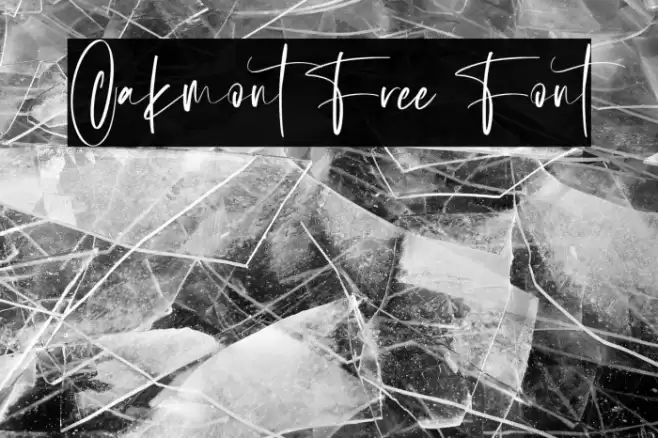 Oakmont Free Font Fonte examples
