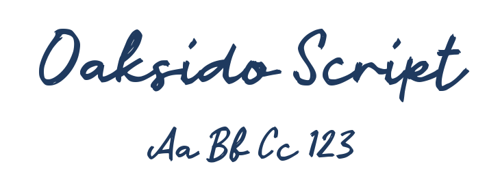 Oaksido Script Font Preview