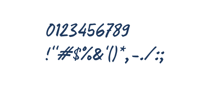 Oaksido Script Other Characters