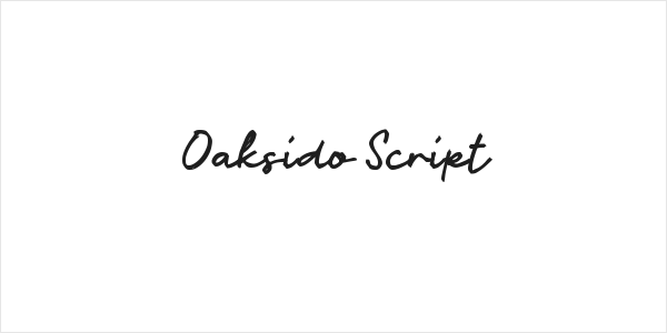 Oaksido Script Logo