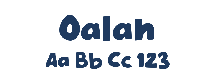 Oalah Font Preview
