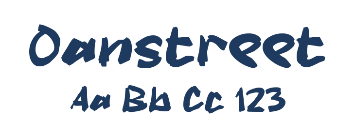Oanstreet Font Preview