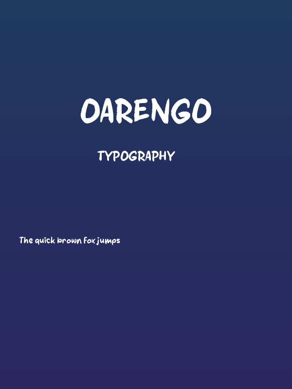 Oarengo Poster