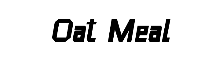 Oat Meal Шрифта