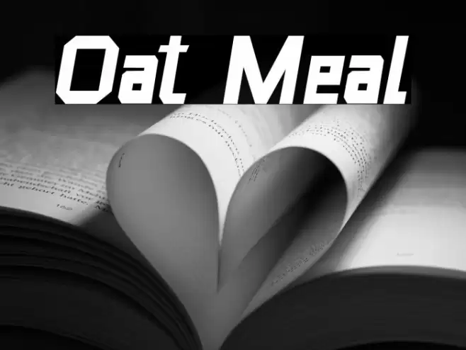 Oat Meal Font examples
