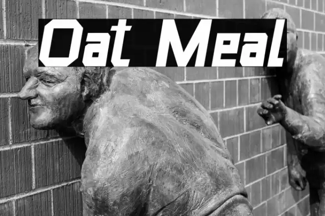 Oat Meal Font examples