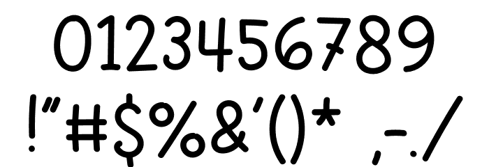 Oat Milk Font OTHER CHARS