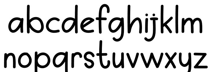 Oat Milk Font LOWERCASE