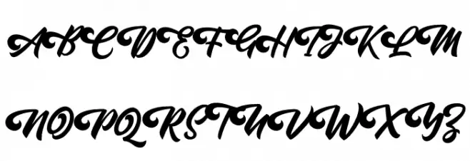 Oatlander Font UPPERCASE