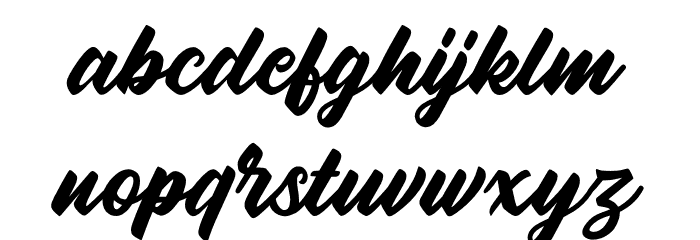 Oatlander Font LOWERCASE