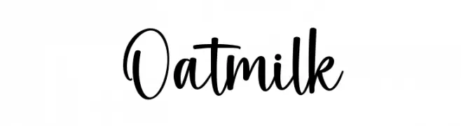 Oatmilk  Frei Schriftart Herunterladen
