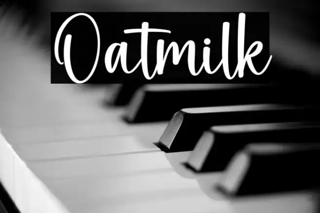 Oatmilk Font examples