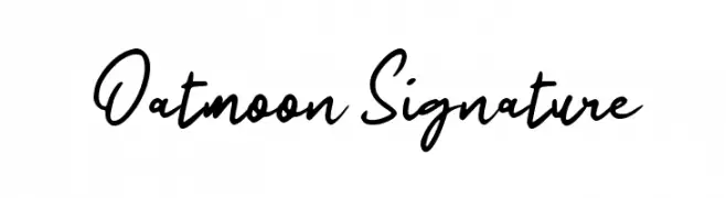 Oatmoon Signature  नि: शुल्क फ़ॉन्ट्स डाउनलोड