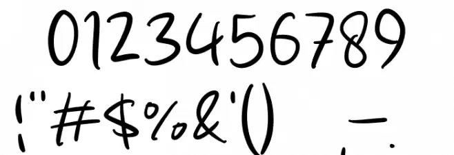 Oaty Milk Font OTHER CHARS