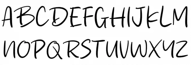 Oaty Milk Font UPPERCASE