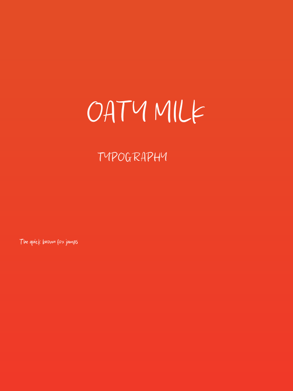 Oaty Milk Poster