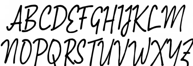 Oayoung Script خط أحرف كبيرة