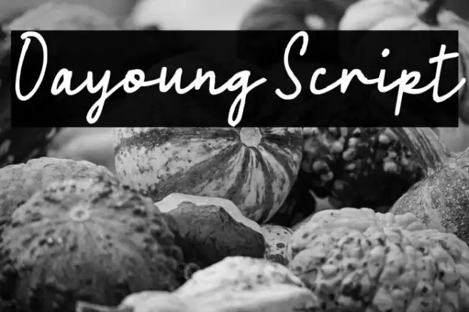 Oayoung Script خط examples