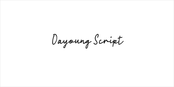 Oayoung Script Logo
