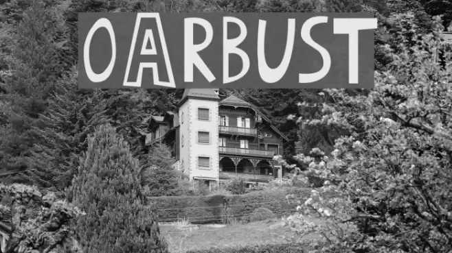 oArbust Font examples