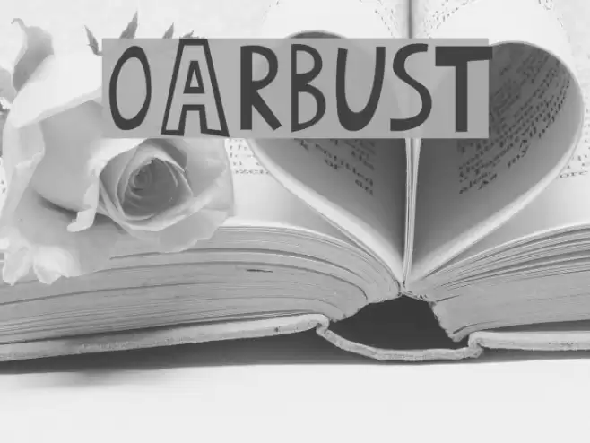 oArbust Font examples