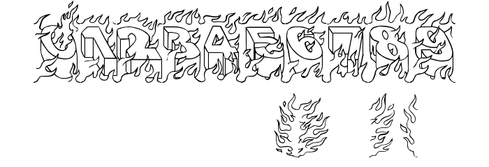 oakland hills 1991 Font OTHER CHARS