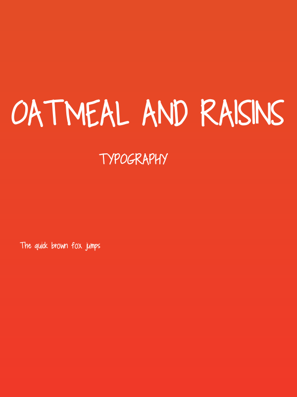 oatmeal and raisins Poster
