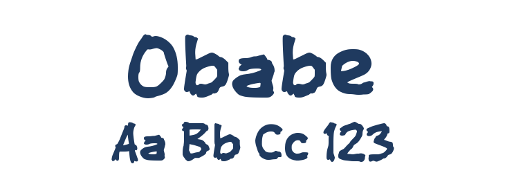 Obabe Font Preview