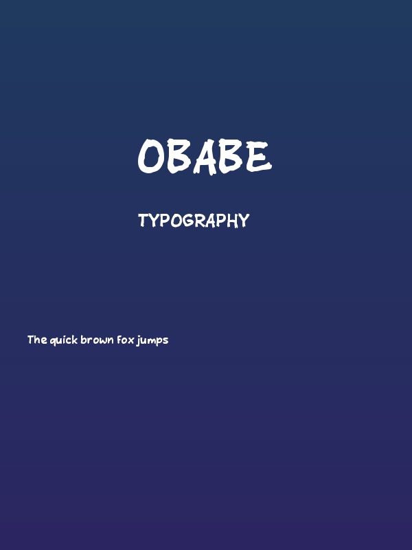 Obabe Poster