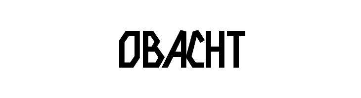 Obacht  font caratteri gratis