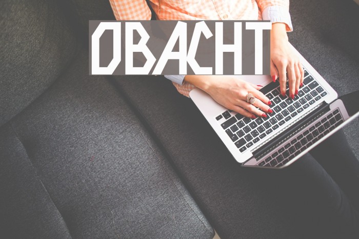 Obacht Font examples
