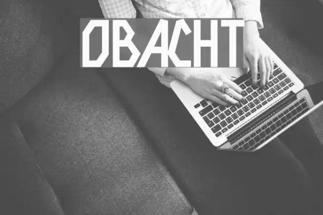 Obacht Шрифта examples