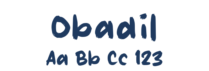 Obadil Font Preview